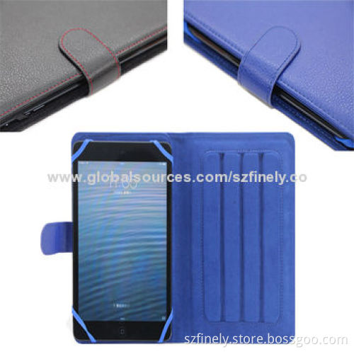 7-inch Universal Leather Cases with Stand Function, Various Colors Available